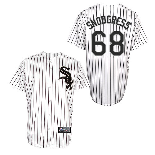 Scott Snodgress #68 Youth Baseball Jersey-Chicago White Sox Authentic Home White Cool Base MLB Jersey